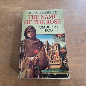 Warner Books The Name of the Rose Adult  1984 First Printing Paperback Book